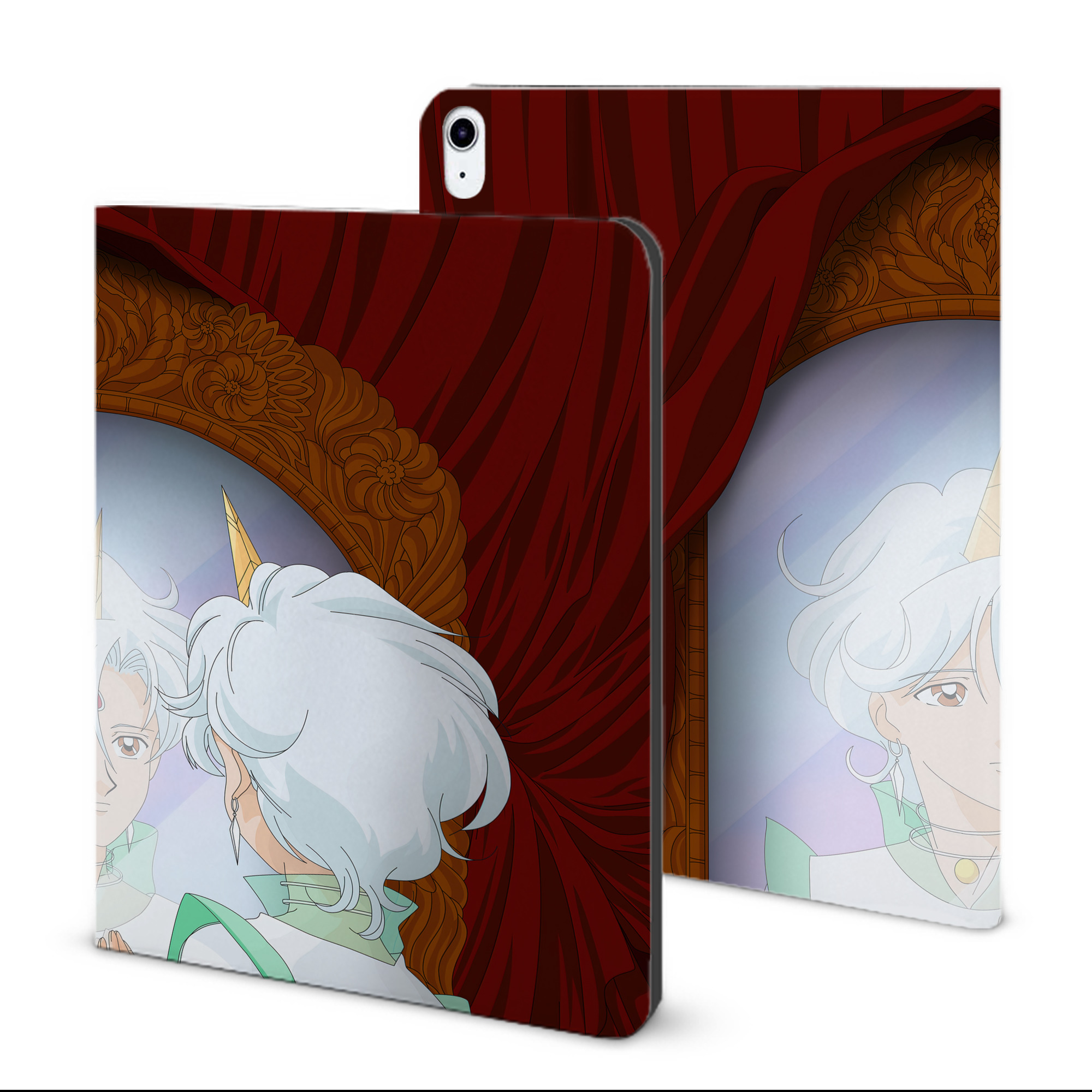 （画像用） 美少女戦士セーラームーン Sailor Moon IPad ケース ブック型 PUレザー TPU 耐衝撃 軽量 薄型 ペン収納なし 全面保護 IPad 各モデル対応